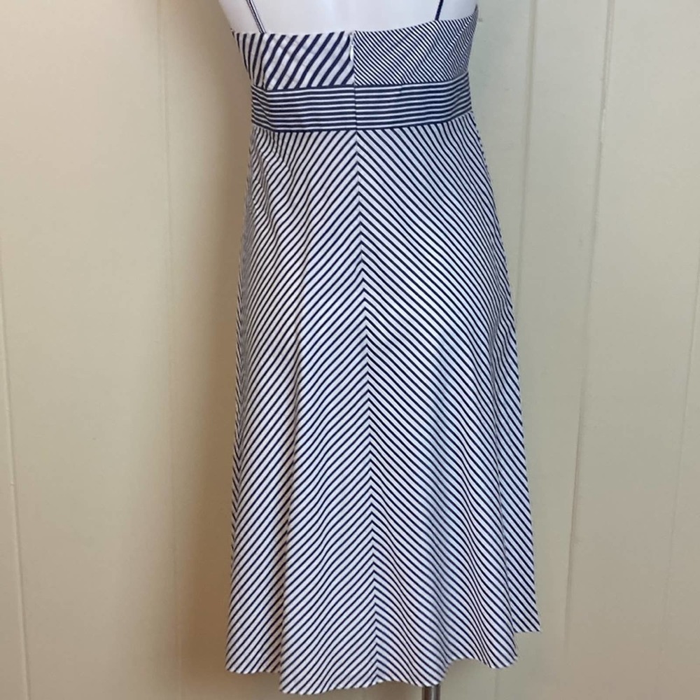 J. Crew Blue and White Striped Midi Dress - Picture 5 of 9